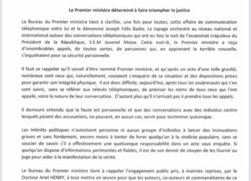 Communiqué de la Primature: Ariel Henry était-il au courant?