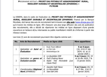 Guit’eau noyé dans l’eau corruptible de la DINEPA: arrosage mediatique