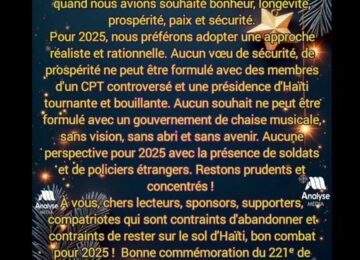 Message de l&rsquo;administration d&rsquo;Analyse Média pour 2025