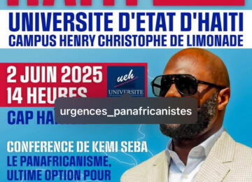 Kémi Séba dans le nord après le budget de beurre de Fritz A. Jean