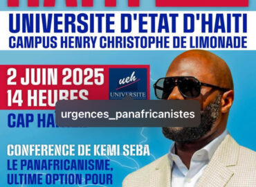 Kémi Séba dans le nord après le budget de beurre de Fritz A. Jean