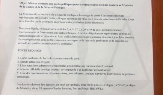 Régularisation des partis politiques : que faire de nos particules ? 