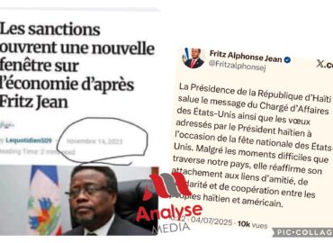 Fritz Alphonse Jean: le sanctionneur sanctionné !
