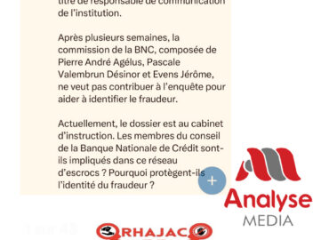 RHAJAC: entre apport à la corruption et rapport, analyse du rapport