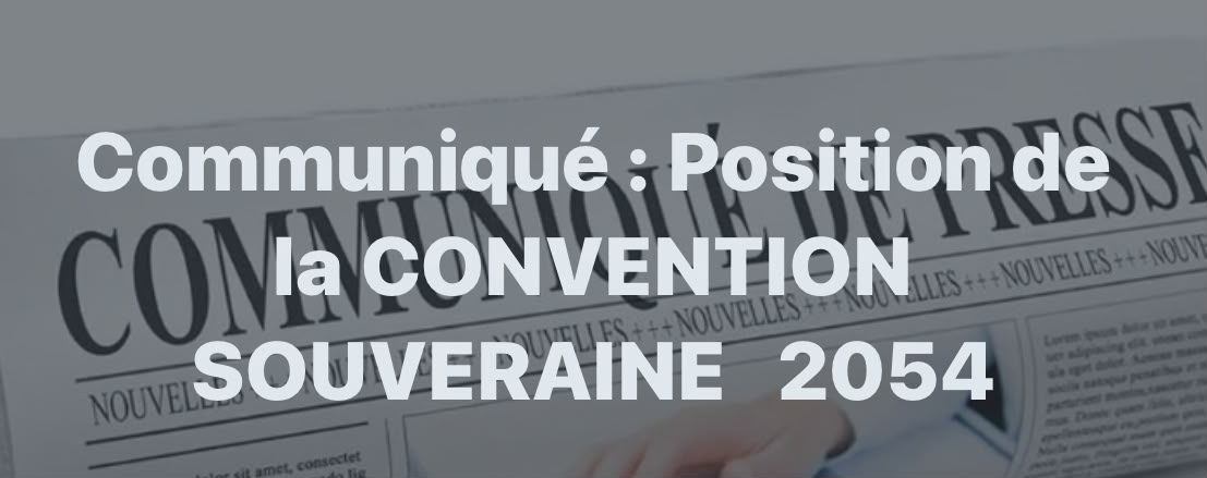 Pozisyon Konvansyon Souverènn 2054